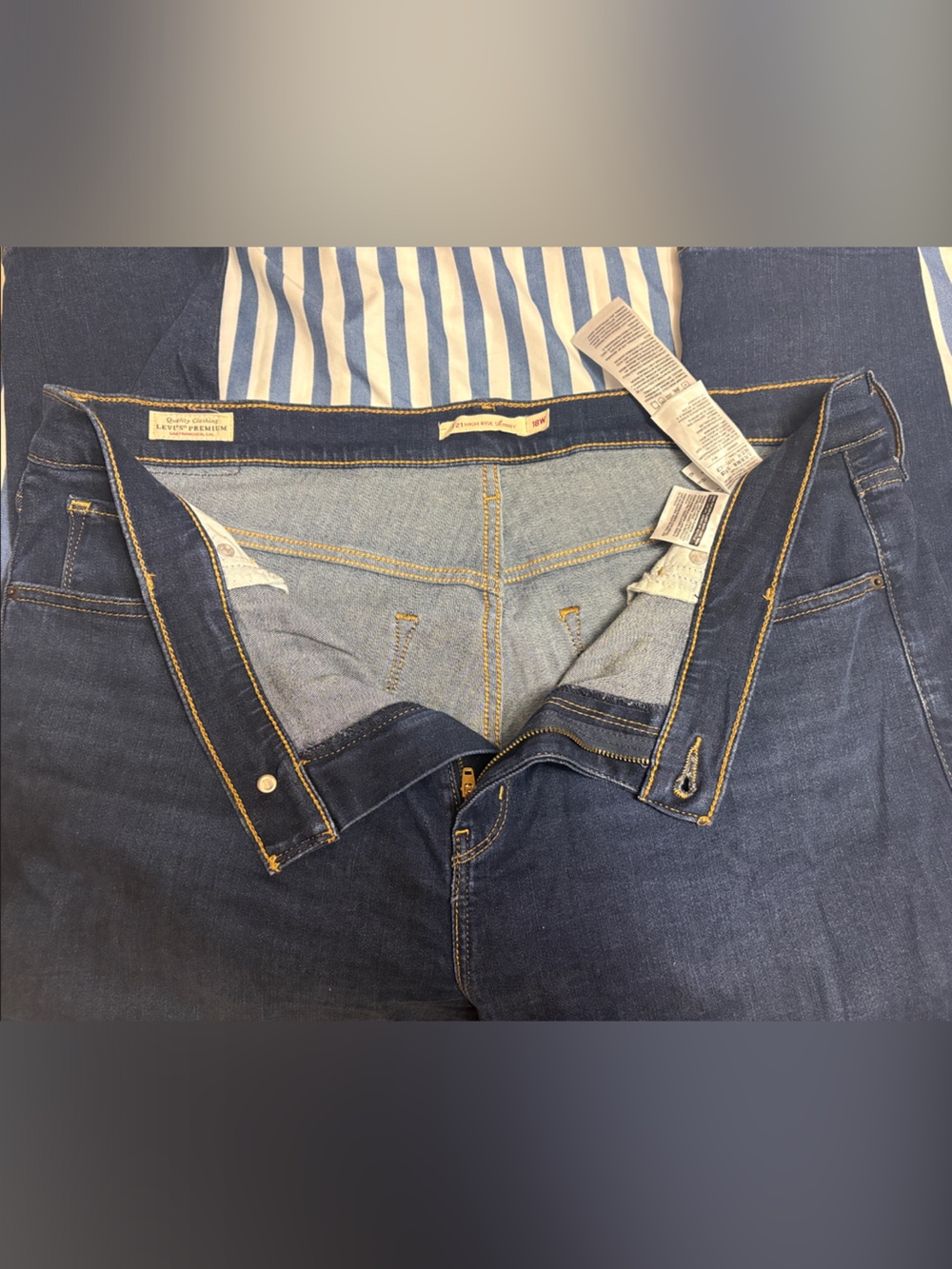 Dark Indigo Levi Denim Jeans